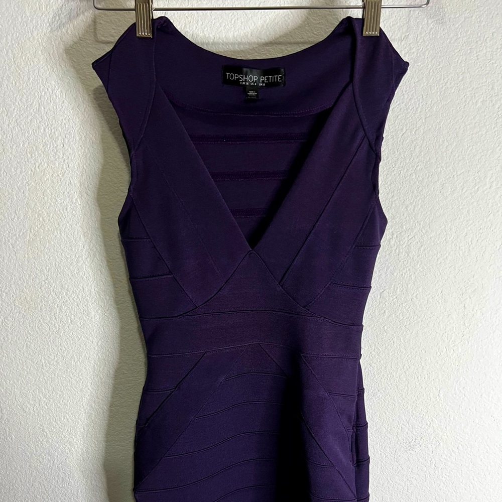 Purple knee High Dress